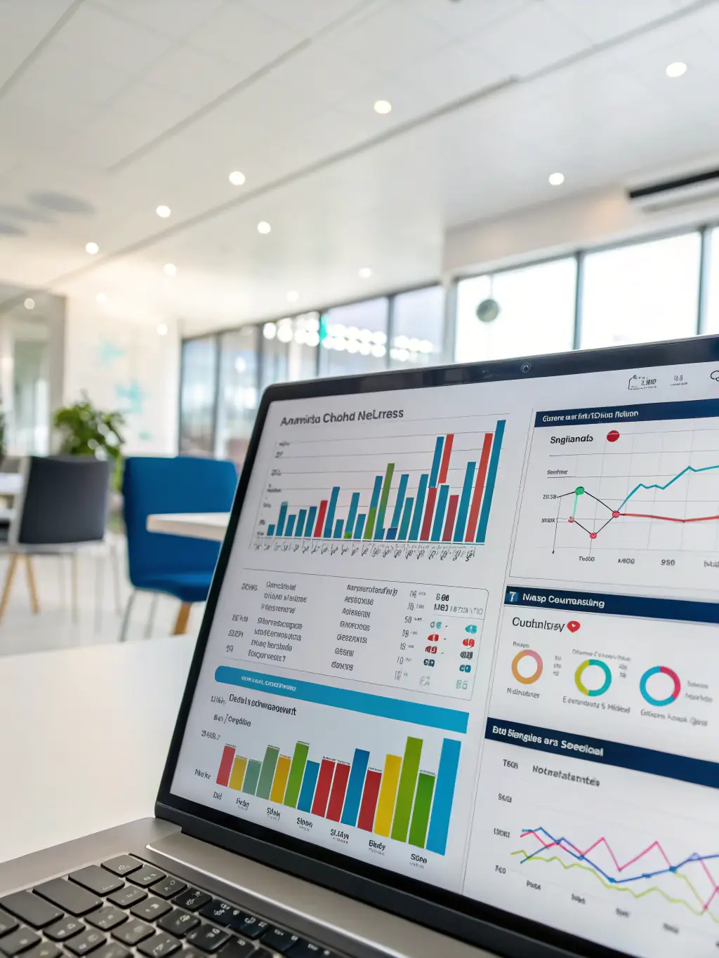 A dashboard view of the NexGrant AI post-award management module, displaying key performance indicators and reporting tools.